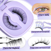 Magnetic Eyelashes with Applicator Reusable Magnetic Lashes No Glue Needed Magnetic Eyelashes without Eyeliner Cat Eye Natural Look Magnetic Eyelashes Magnetic Lashes by